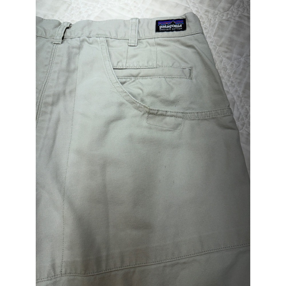 Patagonia Stand Up Heritage Shorts Mens 34 Khaki Organic Cotton Canvas Utility